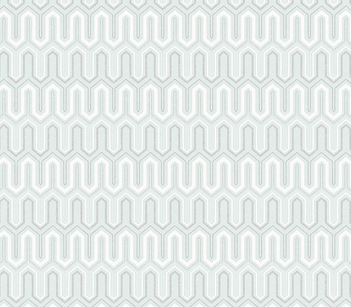 light green and grey zig zag wallpaper