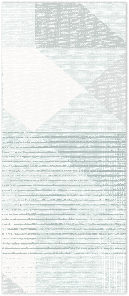 mint green and grey silk screen geometric wallpaper