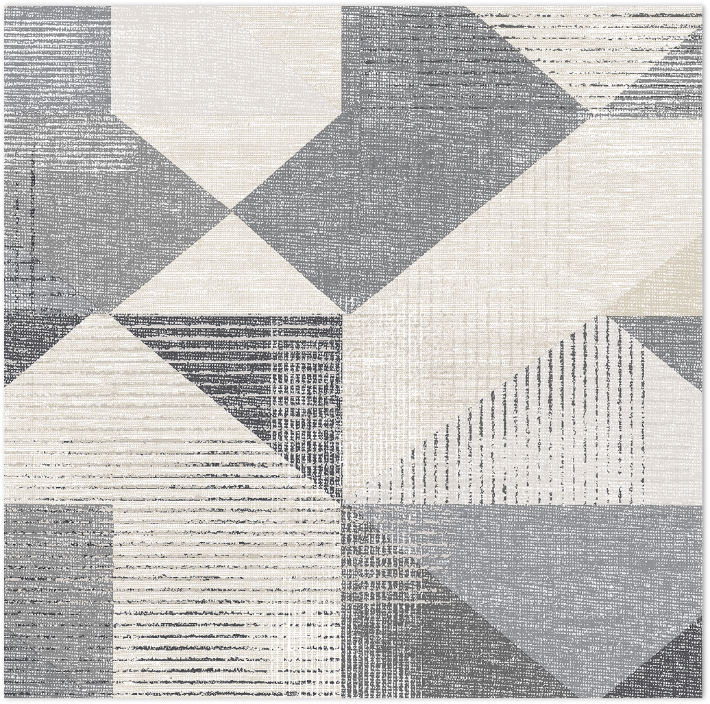 black, beige, grey silk screen geometric wallpaper